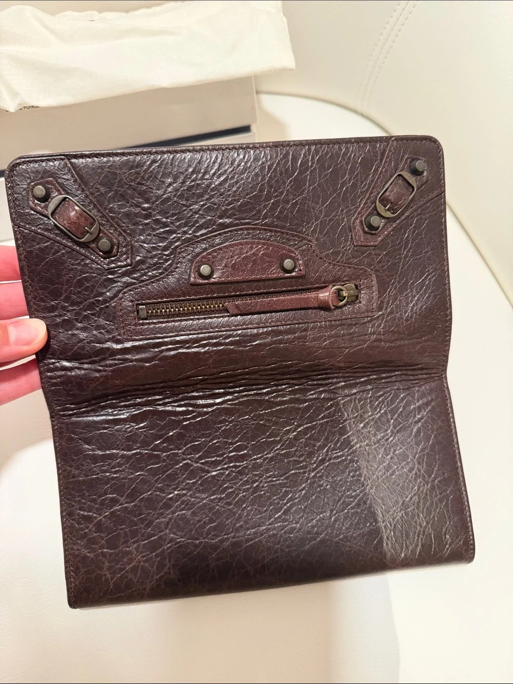 Balenciaga Classic Money Leather Wallet